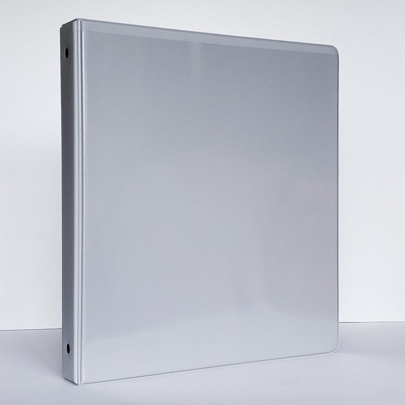 Nancy Nikko Easel Ring Binders - Flip Over The top Style Platform Construction. (Light Grey, 11" X 8 1/2" Sheet Size Bound on 11" Side) - Image 1